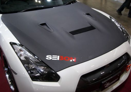 Nissan R35 GTR 09+ Seibon VSII Dry-Carbon Motorhaube – Bild 7