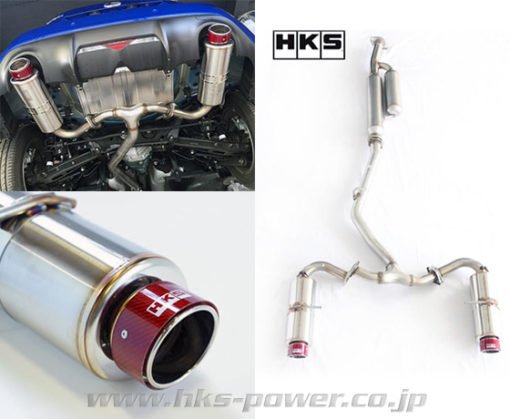 HKS HI Power Spec-L Limited Red Carbon Auspuffanlage für Toyota GT86 / Subaru BRZ