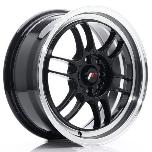 Japan Racing JR7 16 Zoll 7J ET38 4x100/114 Schwarz Glossy