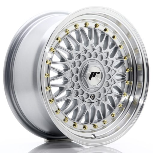 Japan Racing JR9 16 Zoll 7.5J ET25 4x100/108 Silver w/Machined Lip