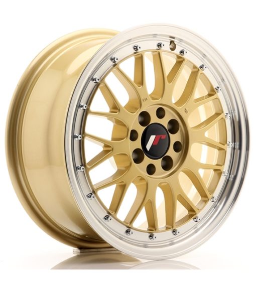 Japan Racing JR23 16 Zoll 7J ET40 4x100 Gold w/Machined Lip