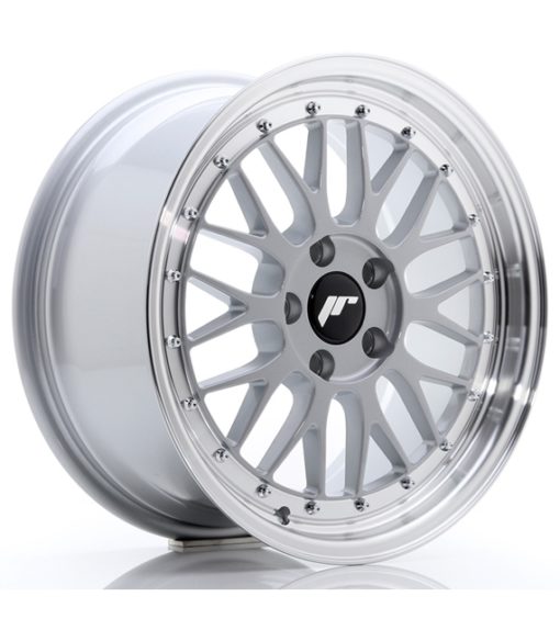 Japan Racing JR23 17 Zoll 8J ET35 5x100 Hyper Silver w/Machined Lip