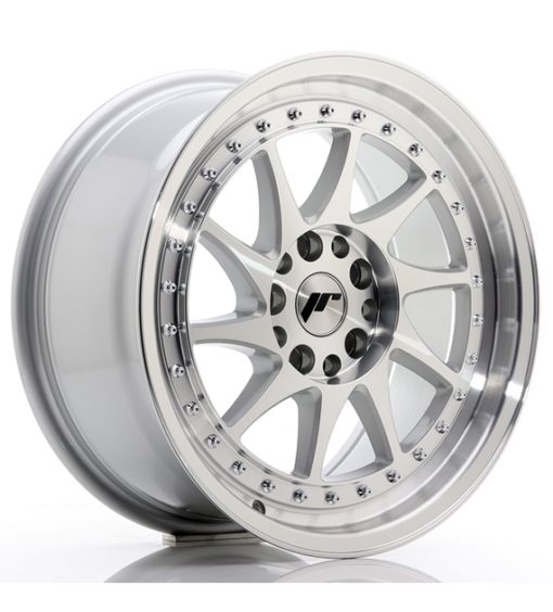 Japan Racing JR26 17 Zoll 8J ET35 4x100/114 Silver Machined Face