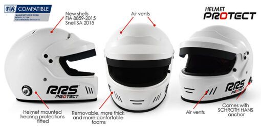 RRS Full Face Rally Helm FIA-Approved Größe XS (52-53cm) – Bild 6