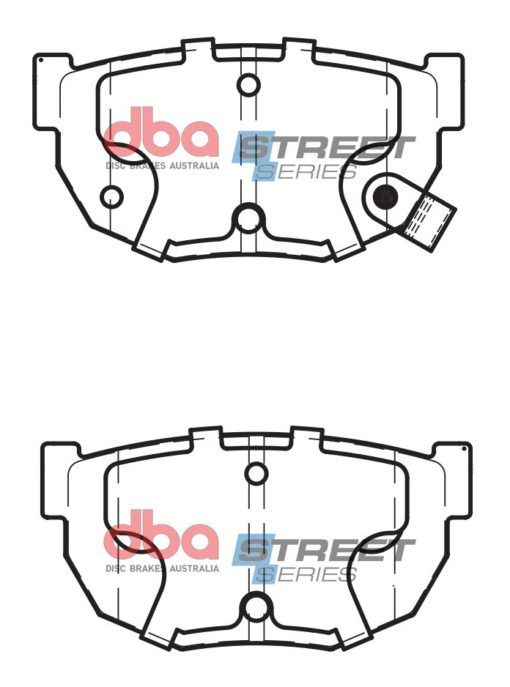 DBA Street Bremsbeläge hinten für Nissan 180SX/200SX/Silvia S13/S14/S15 – Bild 2