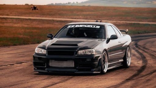 Chrismo Nissan Skyline R34 GTR BNR34 R-Tune Style Frontstoßstange für ER34