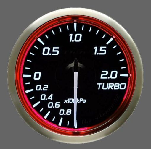 DEFI Racer Gauge N2/SI Turbo Anzeige 2 bar 52mm Rot