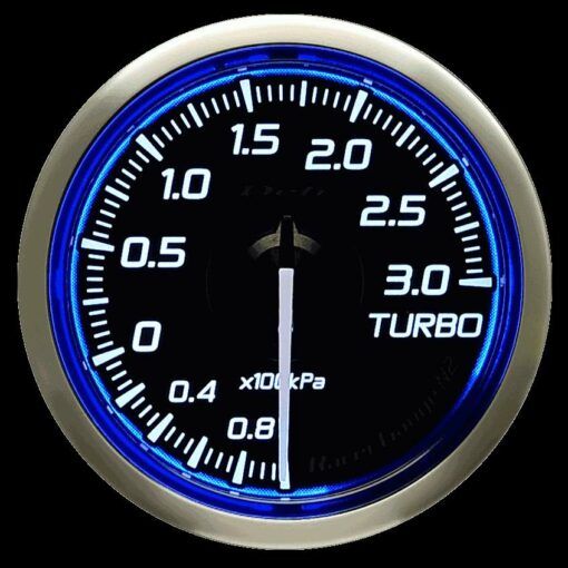 DEFI Racer Gauge N2/SI Turbo Anzeige 3 bar 52mm Weiss