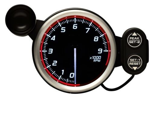 DEFI Racer Gauge N2/SI Drehzahlmesser 9000U/min 80mm Rot