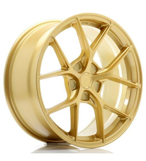 Japan Racing SL01 18 Zoll 8.5J ET35-42 Gold Blank (5-Loch Wunschlochkreis)