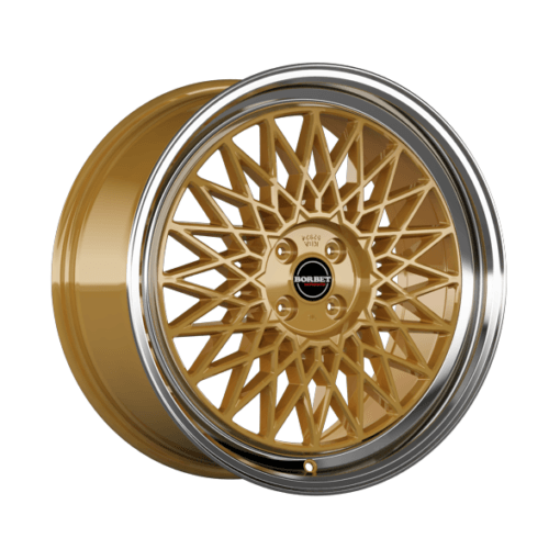 BORBET B 17 Zoll 7J 4x100 ET30 64 Gold Rim Polished