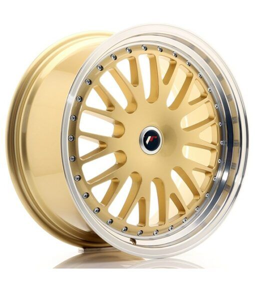 Japan Racing JR10 19 Zoll 8.5J ET20-35 Gold w/Machined Lip Blank (4/5-Loch Wunschlochkreis)