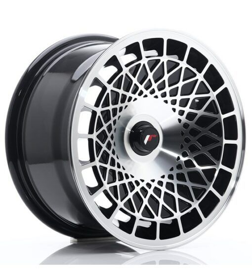 Japan Racing JR14 15 Zoll 8J ET20-25 Gloss Black Machined Face Blank (4/5-Loch Wunschlochkreis)