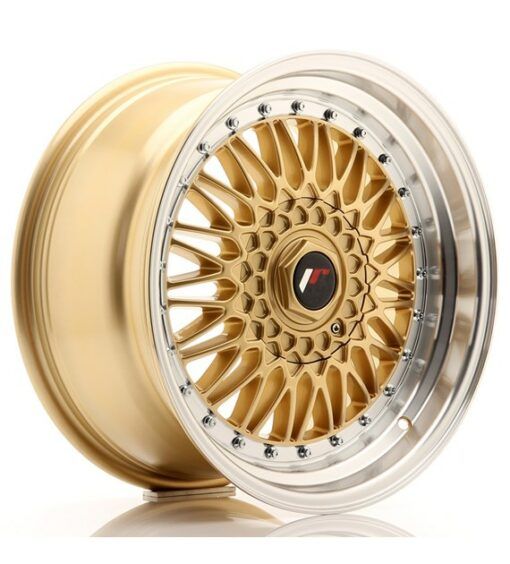 Japan Racing JR9 17 Zoll 8.5J ET35 Gold w/Machined Lip Blank (4/5-Loch Wunschlochkreis)