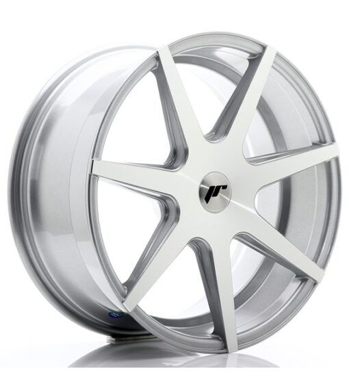 Japan Racing JR20 19 Zoll 8.5J ET20-40 Silver Machined Blank (4/5-Loch Wunschlochkreis)