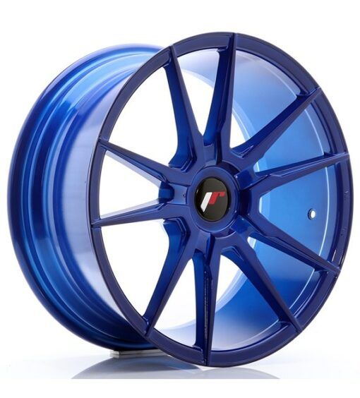 Japan Racing JR21 18 Zoll 8.5J ET20-40 Platinium Blue Blank (4/5-Loch Wunschlochkreis)