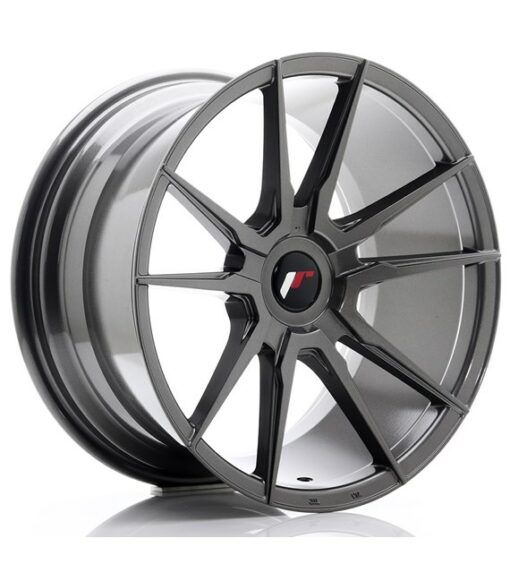 Japan Racing JR21 18 Zoll 9.5J ET20-40 Hyper Gray Blank (4/5-Loch Wunschlochkreis)