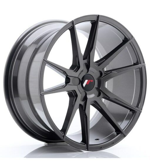 Japan Racing JR21 19 Zoll 9.5J ET20-45 Hyper Gray Blank (5-Loch Wunschlochkreis)