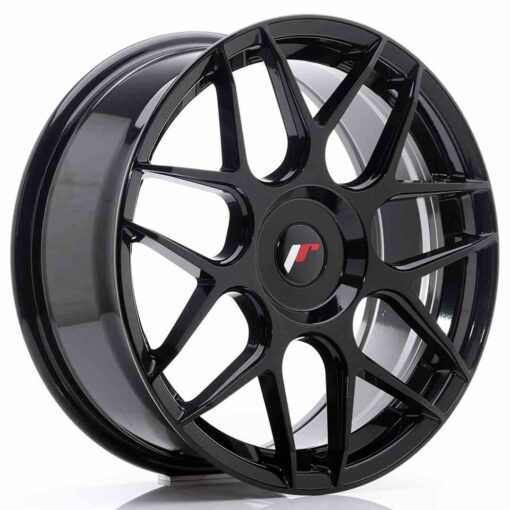 Japan Racing JR18 18 Zoll 8.5J ET20-45 Gloss Black Blank (5-Loch Wunschlochkreis)