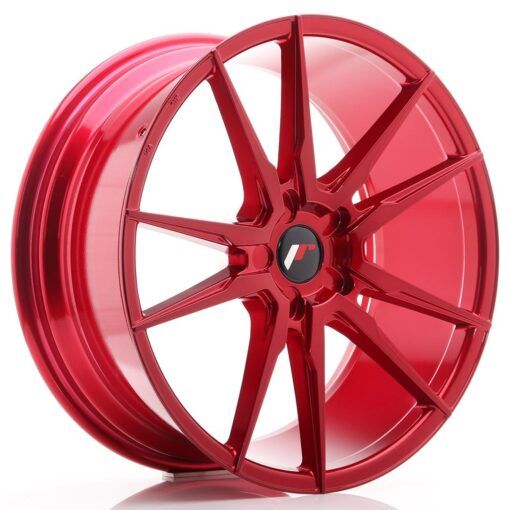 Japan Racing JR21 20 Zoll 8.5J ET40 Platinum Red Blank (5-Loch Wunschlochkreis)