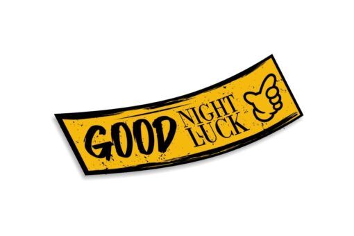 Slap Sticker Good Night Luck