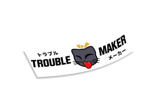 Slap Sticker JDM Trouble maker cat