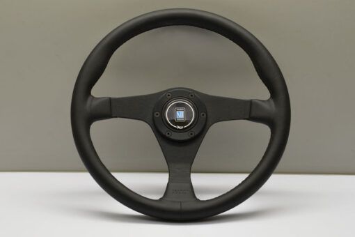 Nardi Gara 3/0 350mm Lenkrad - schwarzes Leder / schwarzes Leder Centerpad