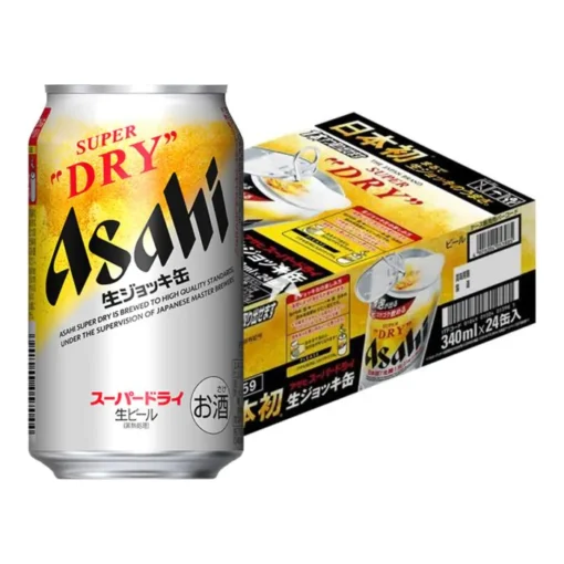 Asahi Super Dry Nama-Jokki (Alc. 5%) 340ml - 24 Dosen Packung – Bild 4