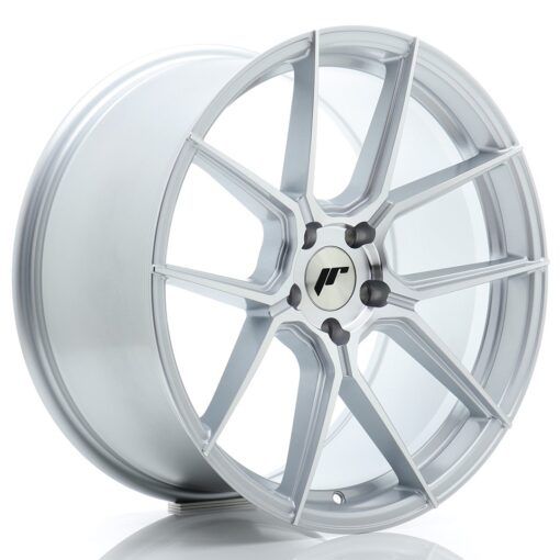 Japan Racing JR30 19 Zoll 9.5J ET40 5x120 Silver Machined Face