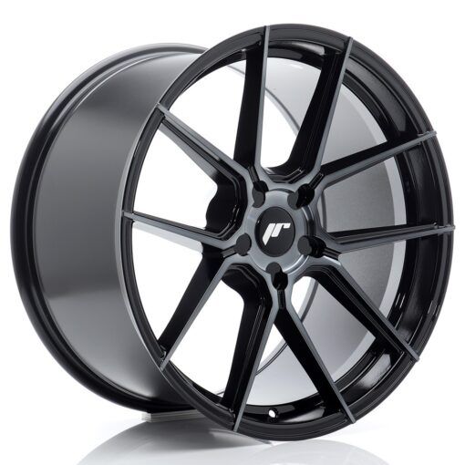 Japan Racing JR30 20 Zoll 9.5J ET22-40 Black Machined w/ Tinted Face Blank (5-Loch Wunschlochkreis)