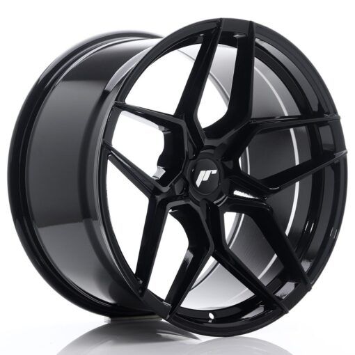 Japan Racing JR34 20 Zoll 10.5J ET20-35 Gloss Black Blank (5-Loch Wunschlochkreis)