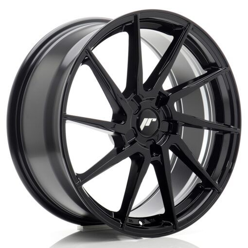 Japan Racing JR36 19 Zoll 8.5J ET20-45 Gloss Black Blank (5-Loch Wunschlochkreis)