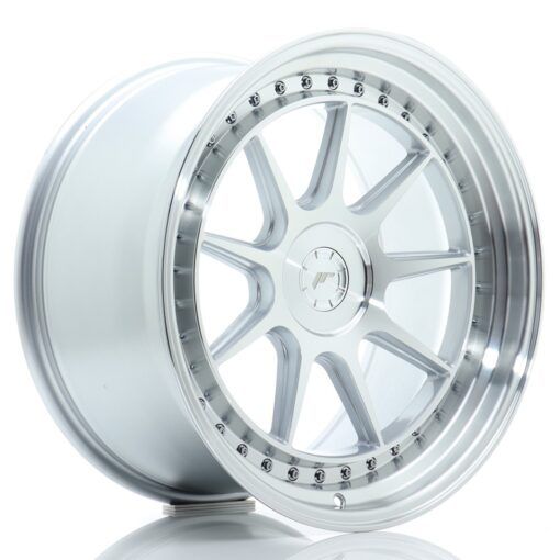 Japan Racing JR47 19 Zoll 8.5J ET15-35 Silver Machined Face Blank (5-Loch Wunschlochkreis)