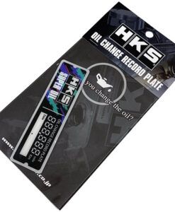 HKS Car Oil Change Record Plate