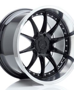 Japan Racing JR41 19 Zoll 11J ET12-25 Gloss Black w/Machined Lip Blank (5-Loch Wunschlochkreis)