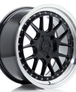 Japan Racing JR40 18 Zoll 10.5J ET15-22 Gloss Black w/Machined Lip Blank (5-Loch Wunschlochkreis)