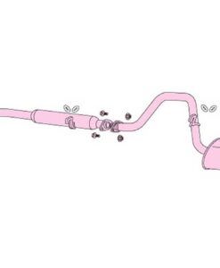 Alternative view of Fujitsubo Legalis R Auspuffanlage W-Tail Toyota Corolla / Sprinter AE86