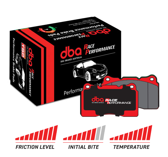 DBA Race Performance Bremsbeläge vorne für Mitsubishi Evo 5-10 / Subaru BRZ/Forester STI/Impreza STI / Toyota GT86