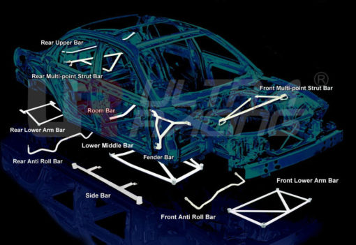 Toyota Supra MKIV UltraRacing Vordere Domstrebe – Bild 2